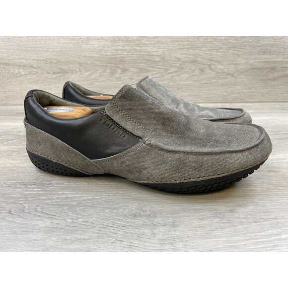 Tsubo 8328-PEW Men's 11.5 Gray Fabric Slip On Casual Driving Moccasin Loafer - Picture 1 of 10